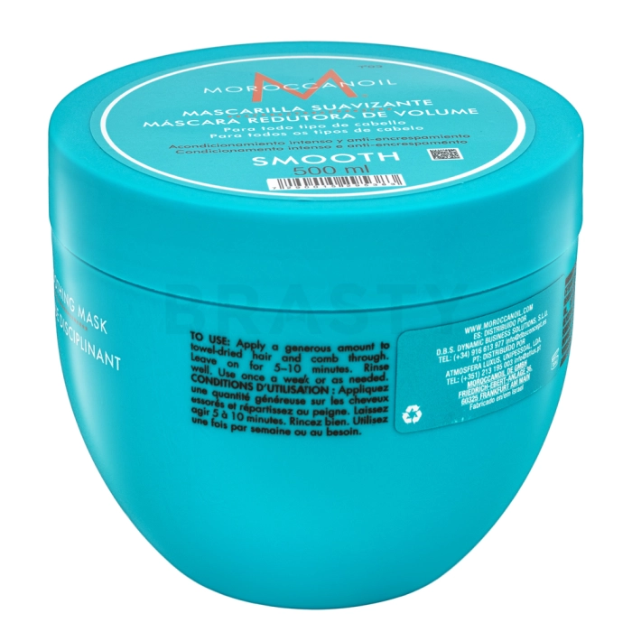 Moroccanoil Smooth Smoothing Mask Mascarilla alisadora Para cabello rebelde 500 ml
