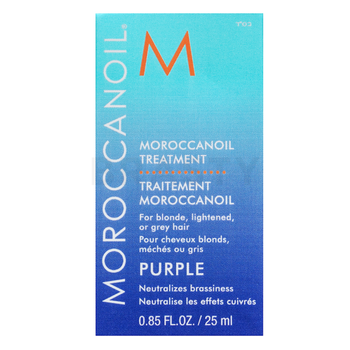 Moroccanoil Purple Treatment hranilno olj za platinasto blond in sive lase 25 ml