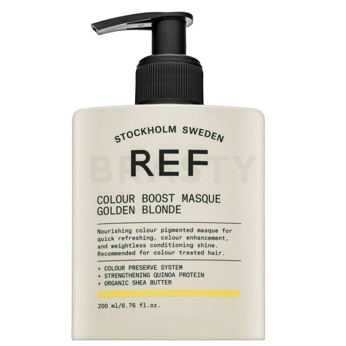 REF Colour Boost Masque voedend masker met kleurpigmenten om de kleur te doen herleven Golden Blonde 200 ml
