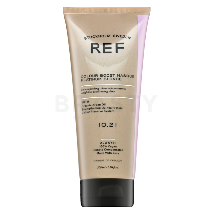 REF Colour Boost Masque voedend masker met kleurpigmenten om de kleur te doen herleven Platinum Blonde 200 ml