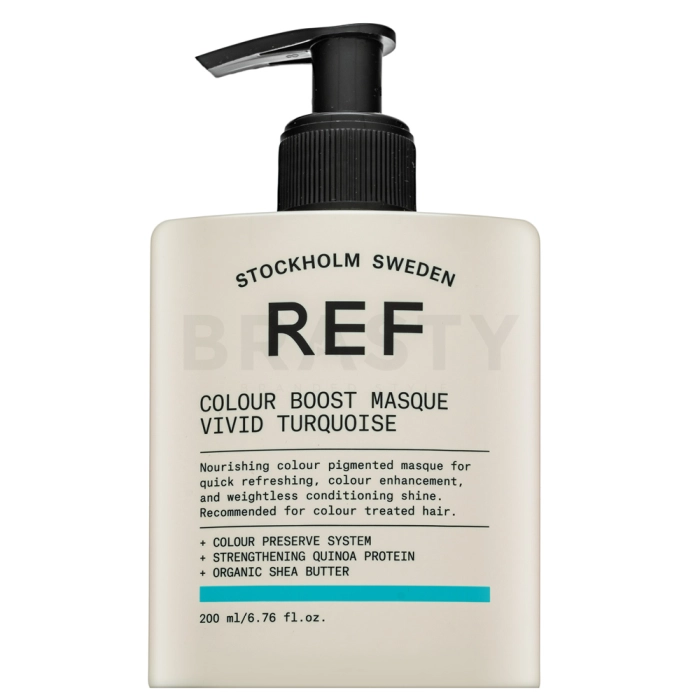 REF Colour Boost Masque voedend masker met kleurpigmenten om de kleur te doen herleven Vivid Turquoise 200 ml