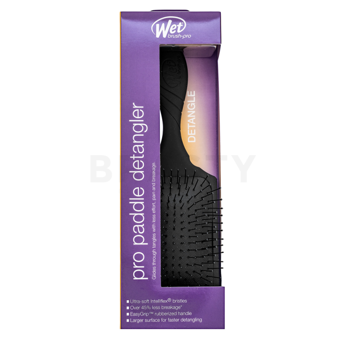 Wet Brush Pro Paddle Detangler Black haarborstel