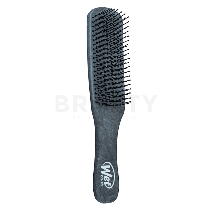 Wet Brush Men's Detangle Black Leather kefa na vlasy pre mužov