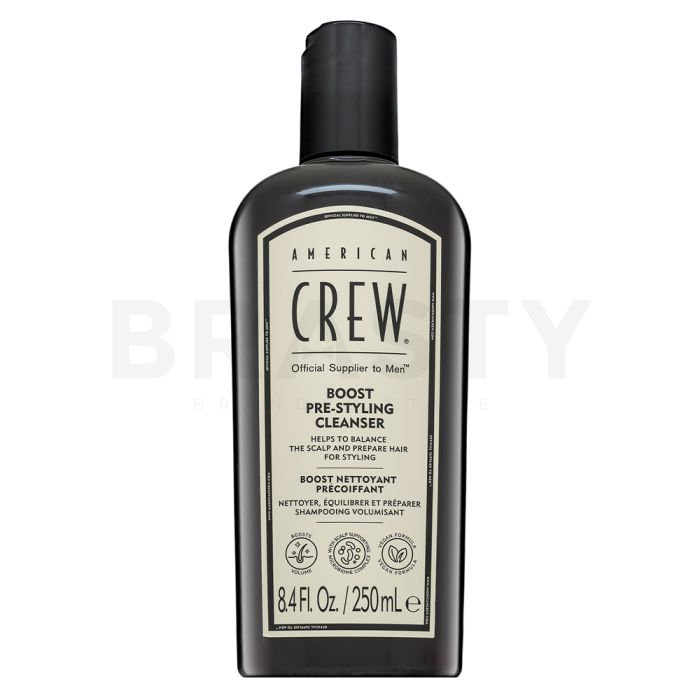 American Crew Boost Pre-Styling Cleanser szampon wzmacniający do włosów delikatnych, bez objętości 250 ml