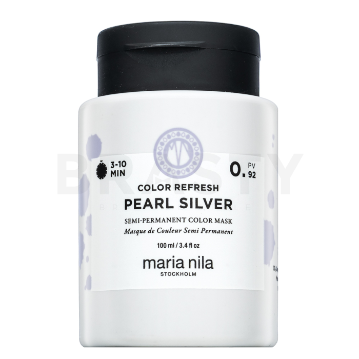 Maria Nila Colour Refresh maschera nutriente senza pigmenti colorati per capelli biondo platino e grigi Pearl Silver 100 ml