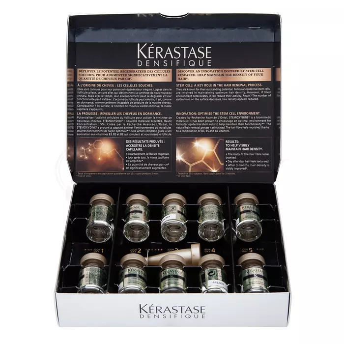 Kérastase Densifique Density Programme haarbehandeling voor het herstellen van de haardichtheid 10 x 6 ml