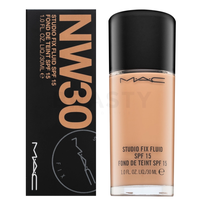 MAC Studio Fix Fluid Foundation SPF15 dlouhotrvající make-up pro sjednocenou a rozjasněnou pleť NW30 30 ml
