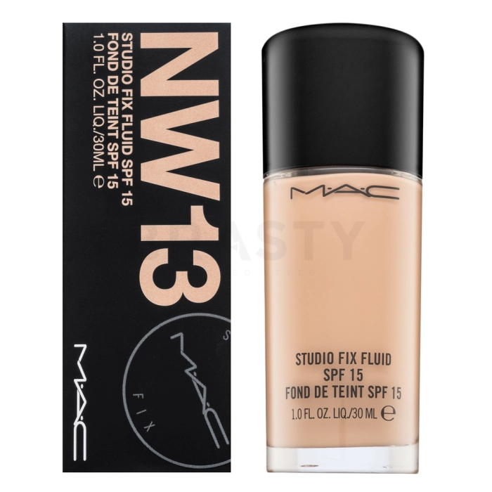 MAC Studio Fix Fluid Foundation SPF15 dlouhotrvající make-up pro sjednocenou a rozjasněnou pleť NW13 30 ml