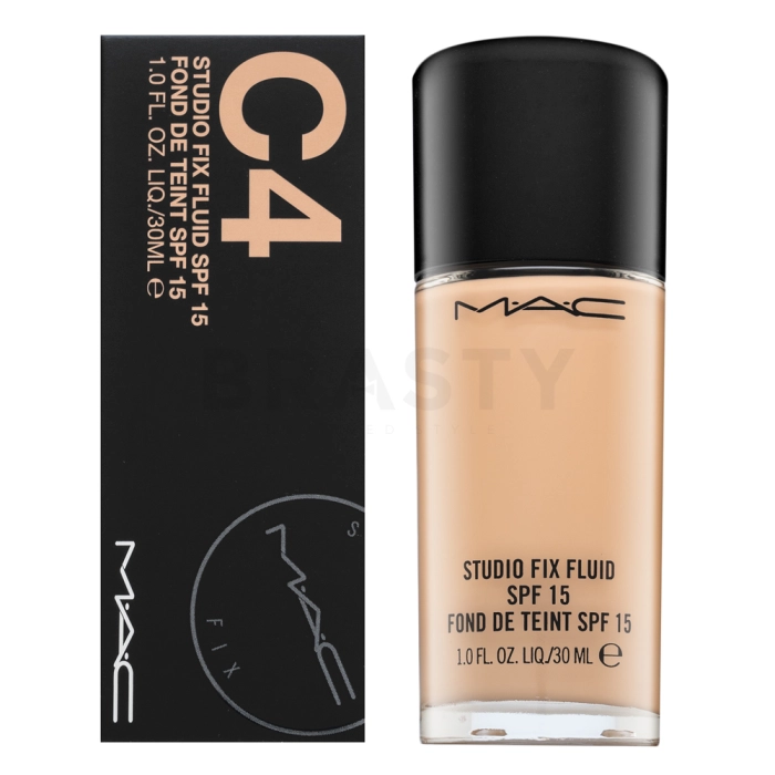 MAC Studio Fix Fluid Foundation SPF15 dlouhotrvající make-up pro sjednocenou a rozjasněnou pleť C4 30 ml