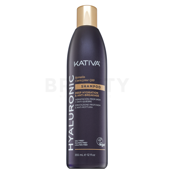 Kativa Hyaluronic Keratin - Coenzyme Q10 Shampoo erősítő sampon hialuronsavval 355 ml