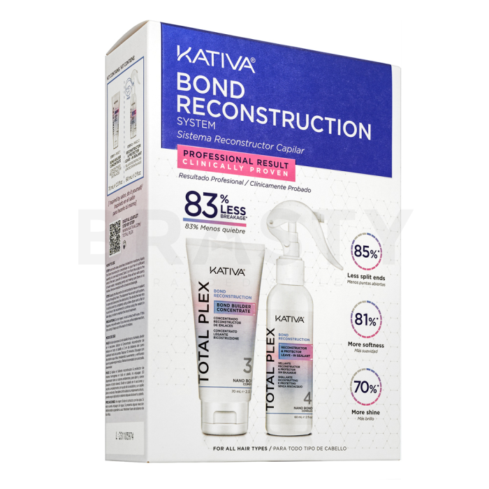 Kativa Bond Reconstruction System Total Plex Haarkur für geschädigtes Haar 70 ml + 60 ml