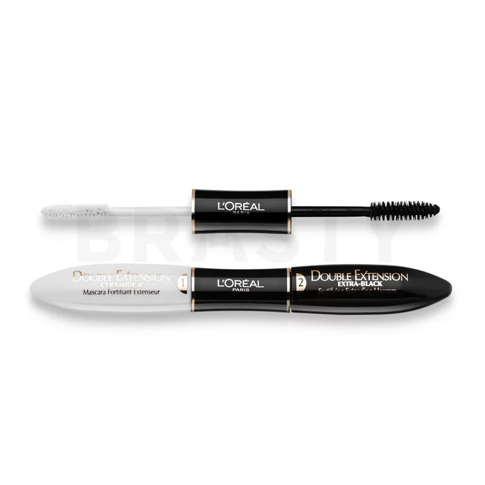 L´Oréal Paris Double Extension Mascara mascara pentru alungirea si curbarea genelor Carbon Black 12 ml