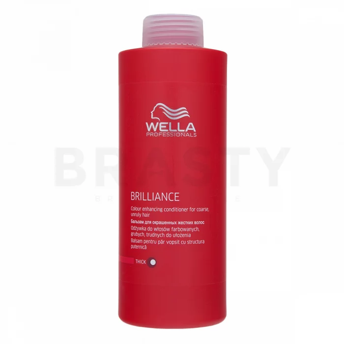 Wella Professionals Brilliance Conditioner conditioner voor stug en gekleurd haar 1000 ml