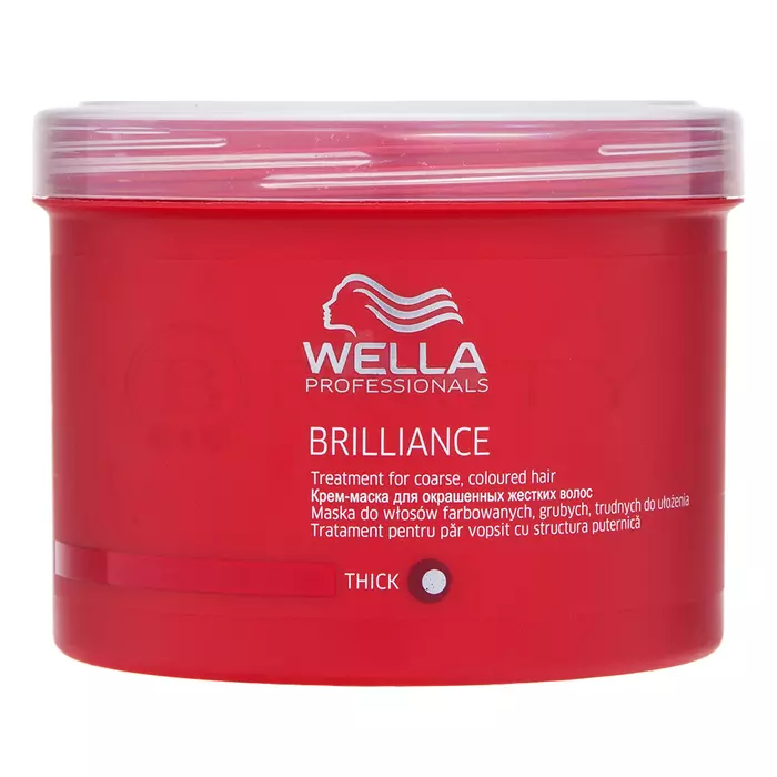 Wella Professionals Brilliance Treatment masker voor stug en gekleurd haar 500 ml