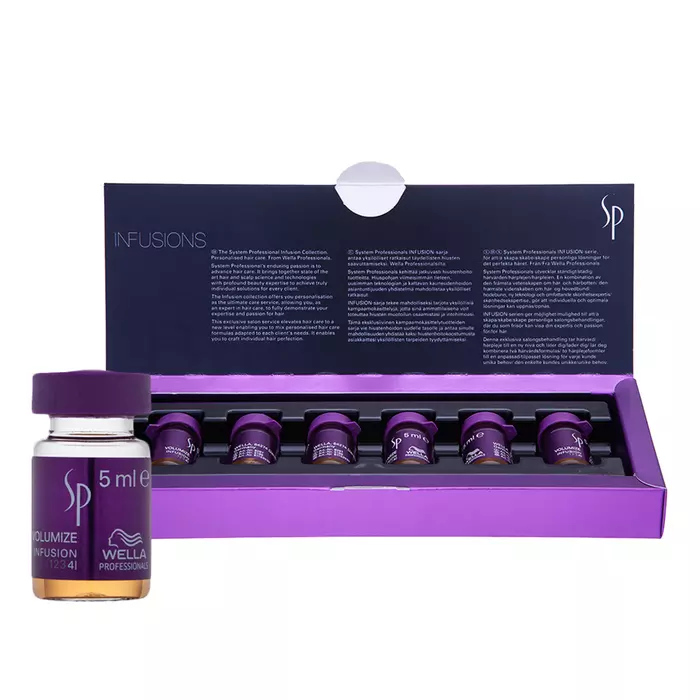 Wella Professionals SP Volumize Infusion tratament pentru păr pentru volum 6 x 5 ml