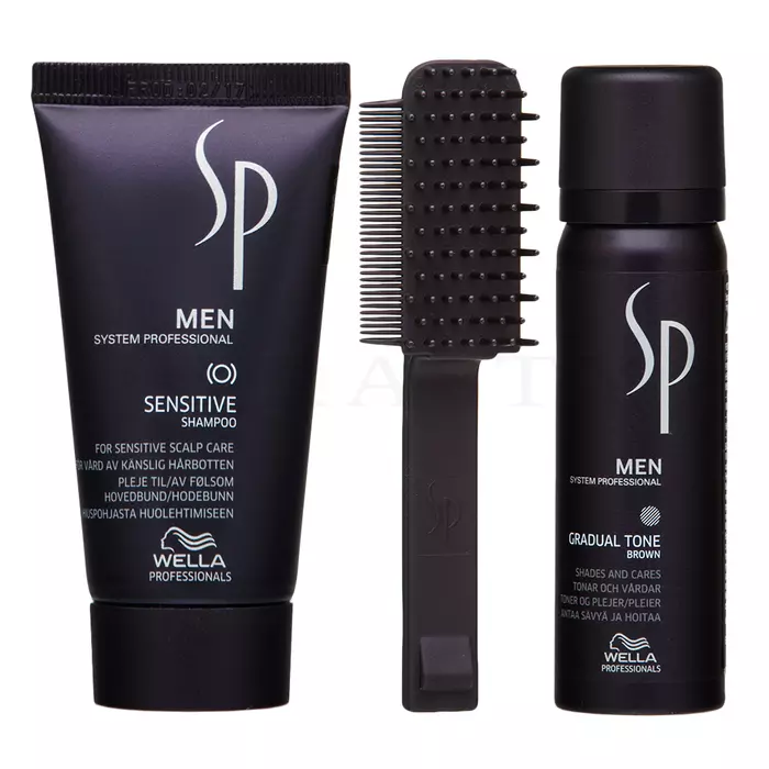 Wella Professionals SP Men Gradual Tone kit voor het herstellen van de natuurlijke haarkleur Brown 60 ml