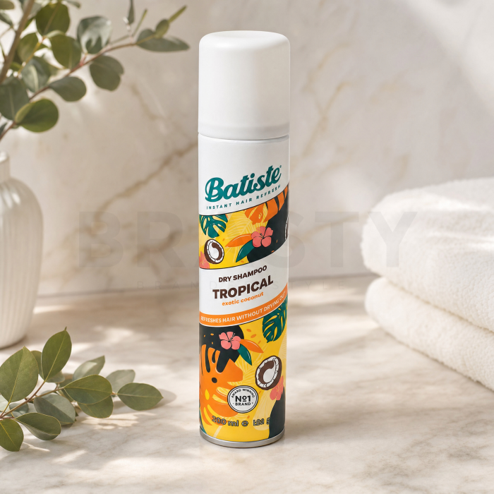 Batiste Dry Shampoo Coconut&Exotic Tropical suchý šampón pre všetky typy vlasov 200 ml