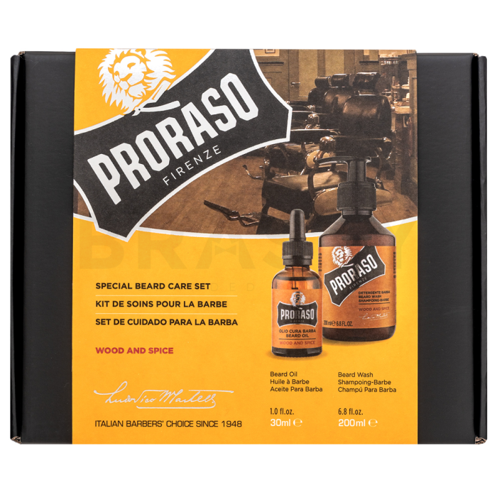 Proraso Wood And Spice подаръчен комплект Special Beard Care Set 30 ml + 200 ml