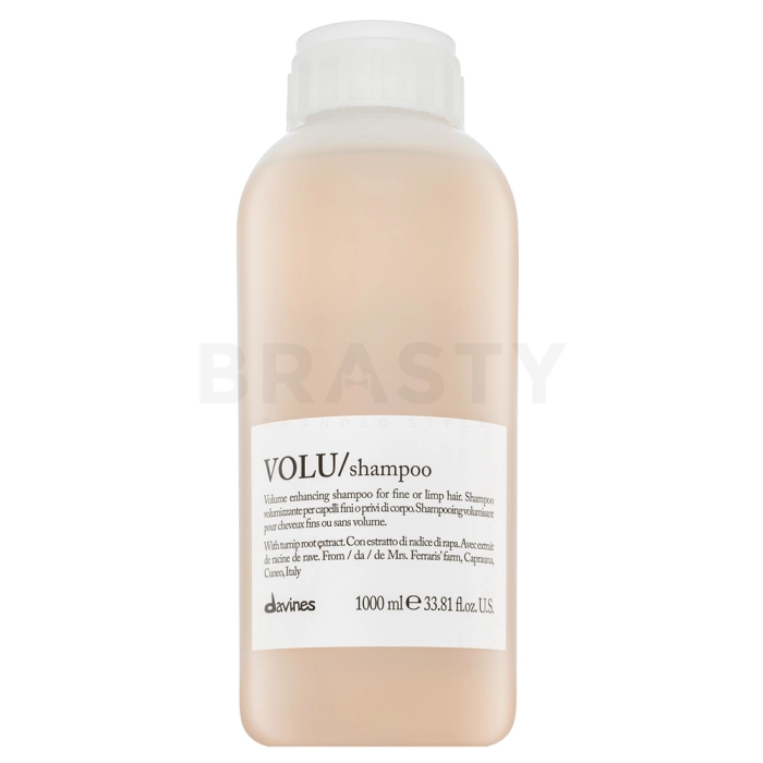Davines Essential Haircare Volu Shampoo versterkende shampoo voor fijn haar zonder volume 1000 ml