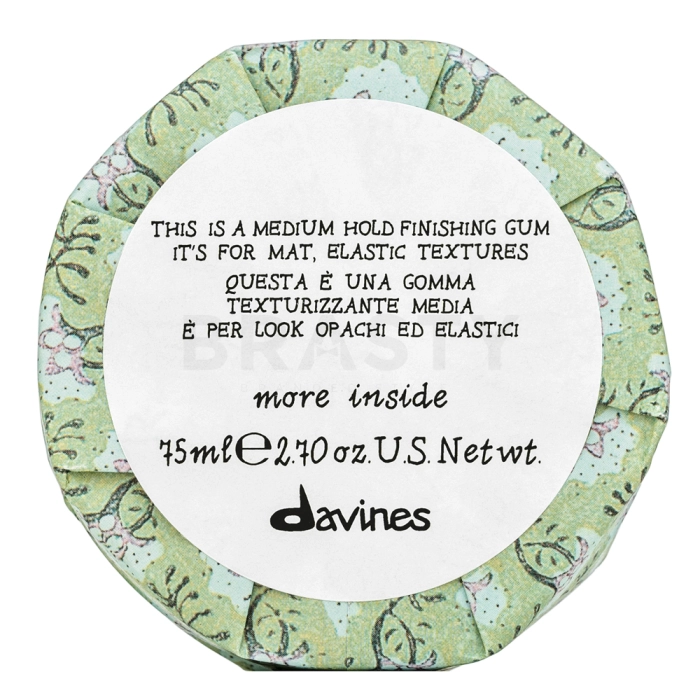 Davines More Inside Medium Hold Finishing Gum pasta per lo styling per una fissazione media 75 ml