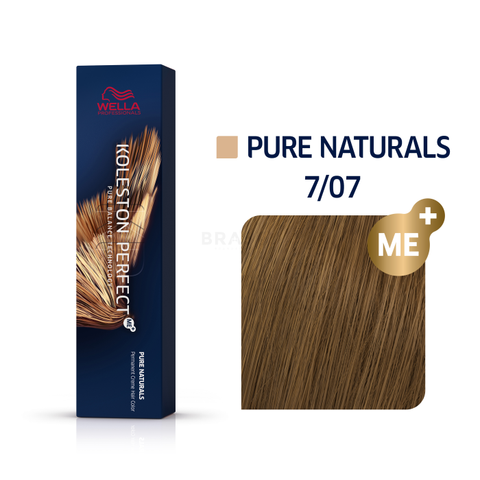 Wella Professionals Koleston Perfect Me+ Pure Naturals profesionalna trajna barva las 7/07 60 ml