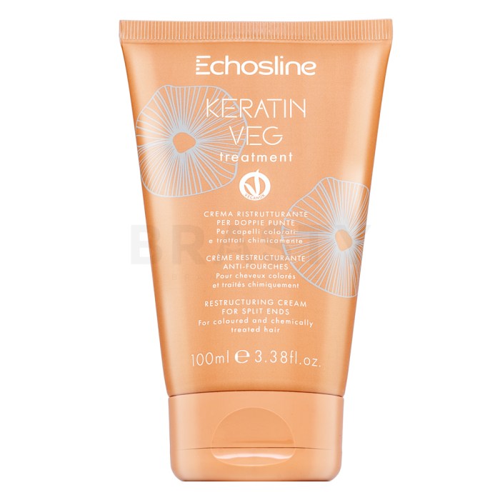 Echosline Keratin Veg Treatment vernieuwende Crème voor gespleten haarpunten 100 ml