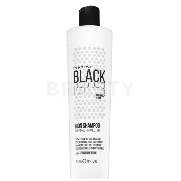Inebrya Black Pepper Iron Shampoo ochranný šampon pro křehké vlasy 300 ml