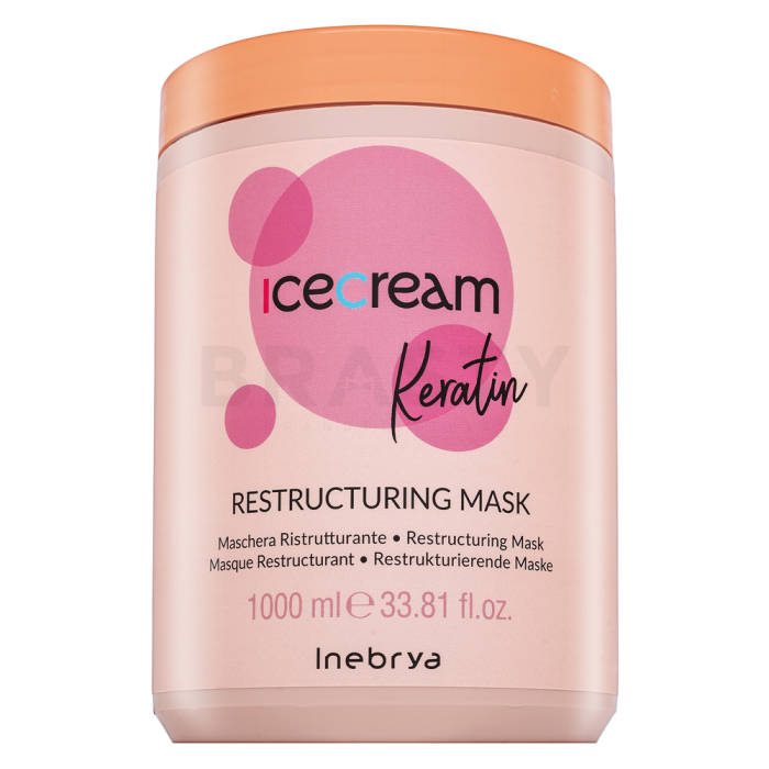 Inebrya Ice Cream Keratin Restructuring Mask posilňujúca maska s keratínom 1000 ml
