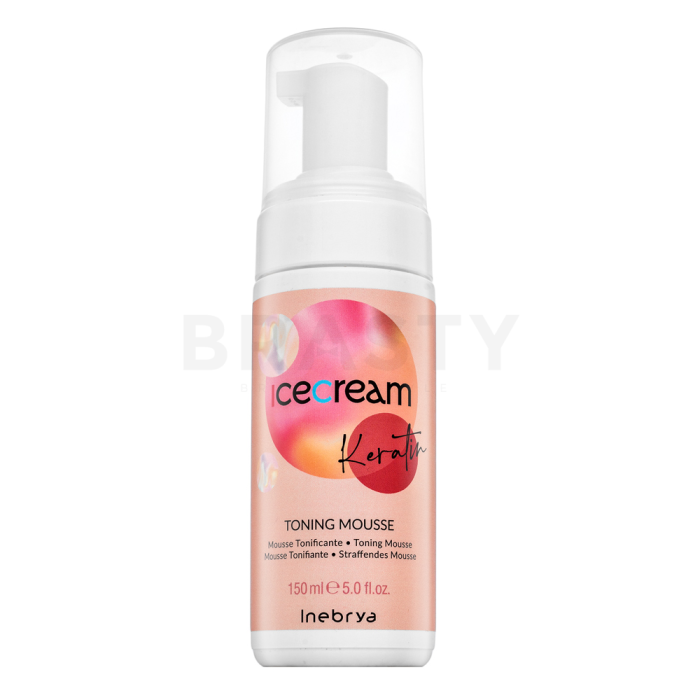 Inebrya Ice Cream Keratin Toning Mousse behandelingsschuim met keratine 150 ml