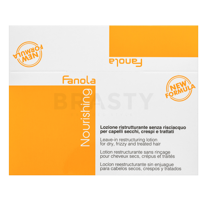 Fanola Nourishing Leave-in Restructuring Lotion ser cu efect de hidratare 12 x 12 ml