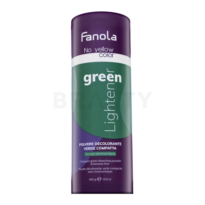 Fanola No Yellow Color Compact Green Bleaching Powder пудра за изсветляване на косата 450 g