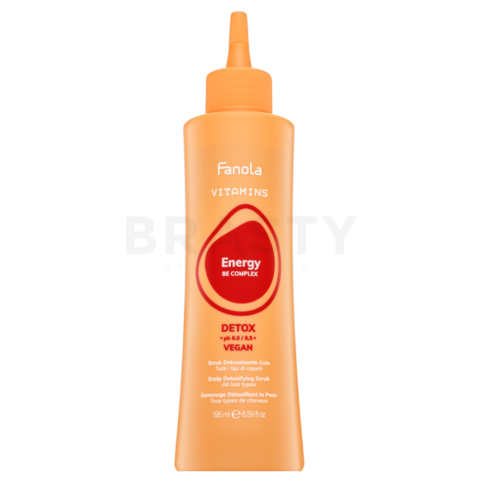 Fanola Vitamins Energy Detox Scalp Detoxifying Scrub peeling per il cuoio capelluto 195 ml