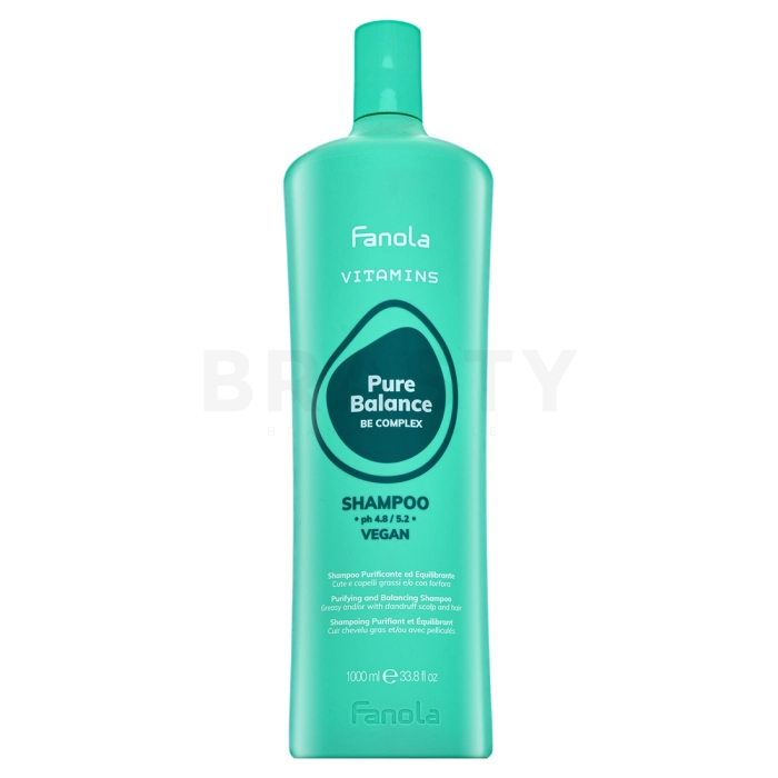 Fanola Vitamins Pure Balance Shampoo reinigende shampoo tegen roos 1000 ml