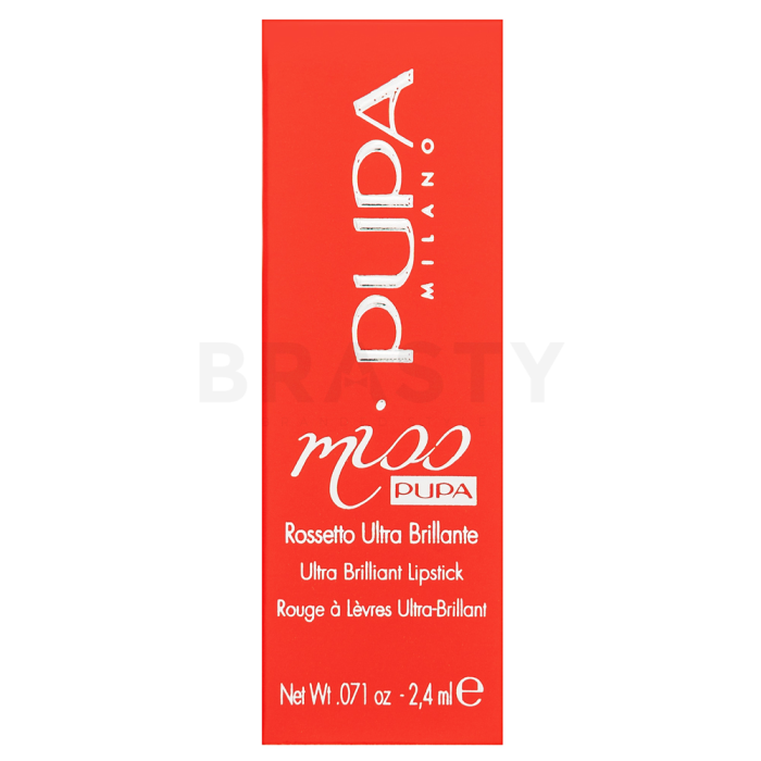Pupa Miss Pupa Ultra Briliant Lipstick ruž 503 - Spisy Red 2,4 ml