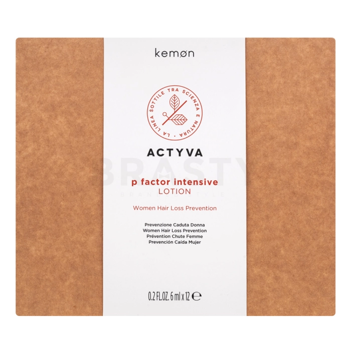 Kemon Actyva P Factor Intensive Lotion Women Hair Loss Prevention грижа без изплакване Против косопад 12 x 6 ml