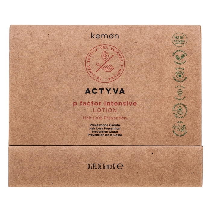Kemon Actyva P Factor Intensive Lotion Hair Loss Prevention zdravljenje las proti izpadanju las 12 x 6 ml