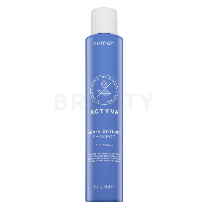 Kemon Actyva Colore Brillante Anti-Yellow Shampoo shampoo neutralizzante per capelli biondi 250 ml