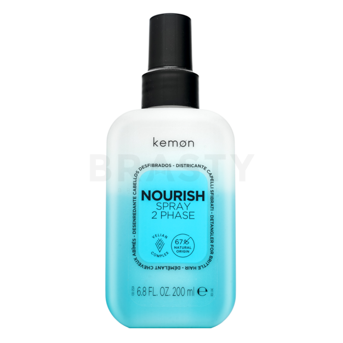 Kemon Nourish Spray 2 Phase verzorging zonder spoelen voor droog en beschadigd haar 200 ml