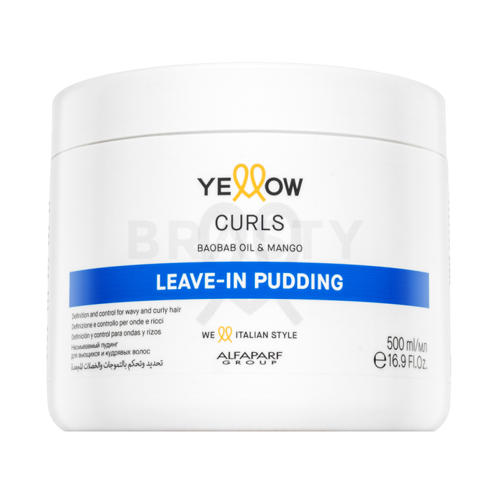 Alfaparf Milano Yellow Curls Leave-In Pudding puding pre definíciu vĺn 500 ml