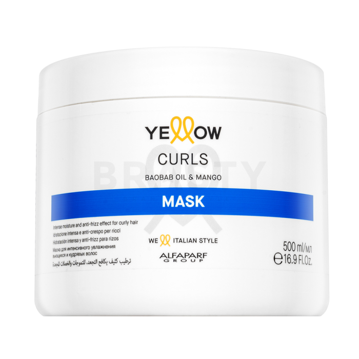 Alfaparf Milano Yellow Curls Mask masker voor golvend en krullend haar 500 ml