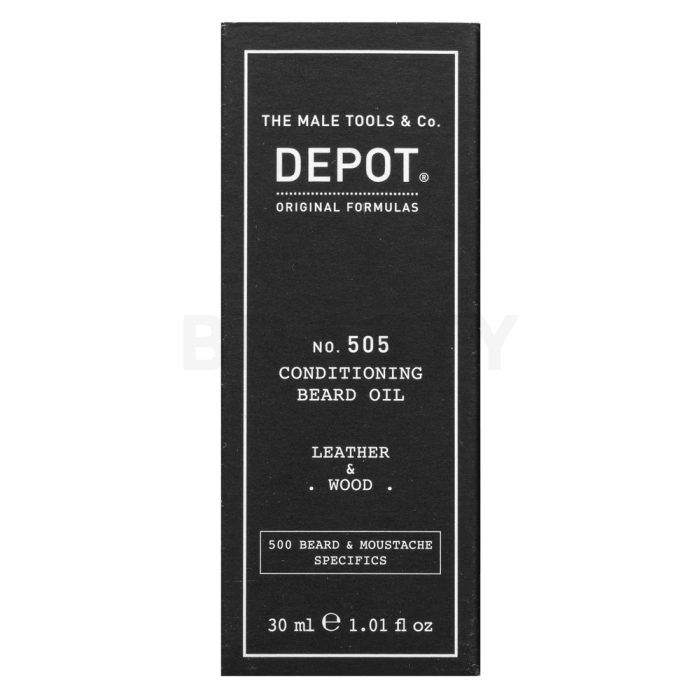 Depot olejový balzám No. 505 Conditioning Beard Oil Leather & Wood 30 ml