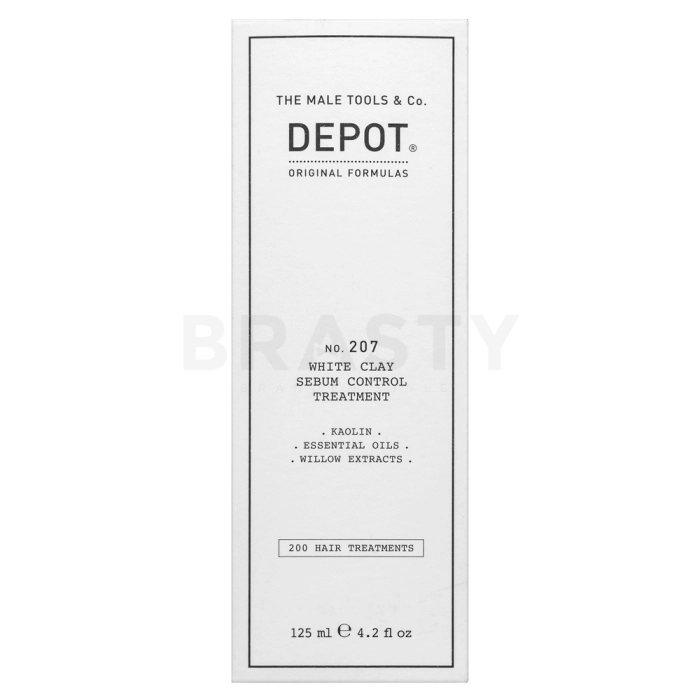 Depot No. 207 White Clay Sebum Control Treatment posilující maska proti podráždění pokožky 125 ml