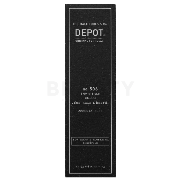 Depot No. 506 Invisible Color semi-permanente kleuring voor haar en baard Graphite 60 ml