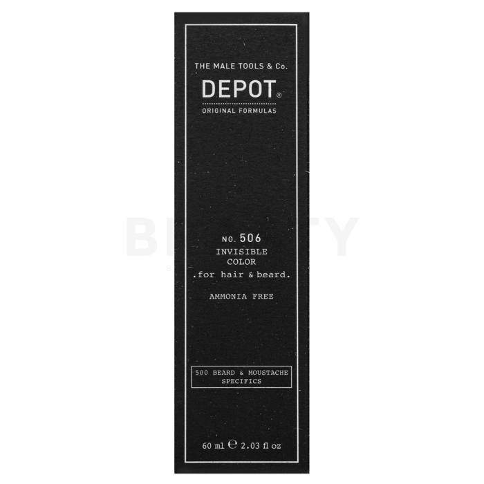 Depot No. 506 Invisible Color polpermanentna barva za lase in brado Steel 60 ml