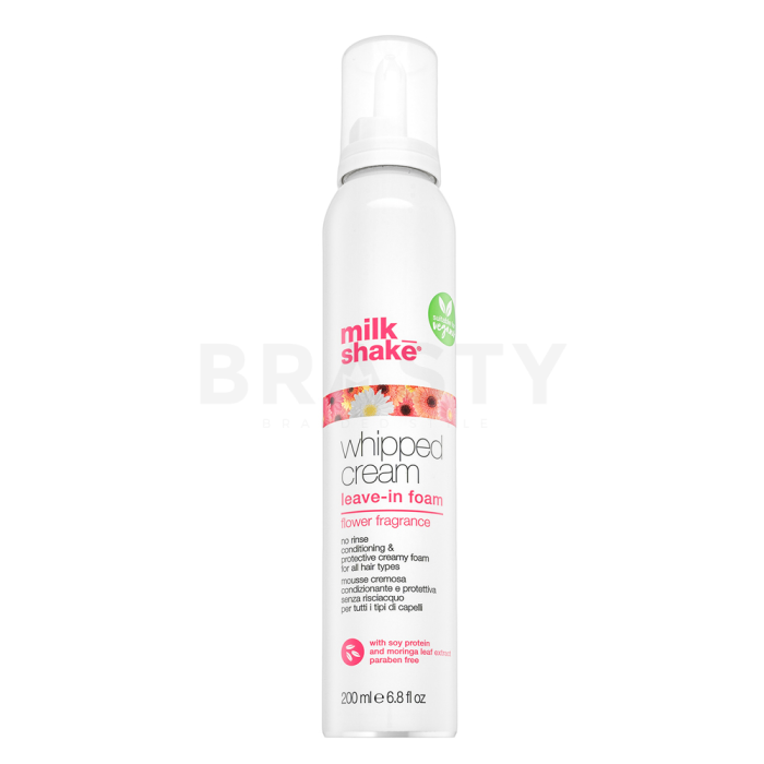 Milk_Shake Whipped Cream Leave-In Foam Flower Fragrance Pflege ohne Spülung für gefärbtes Haar 200 ml