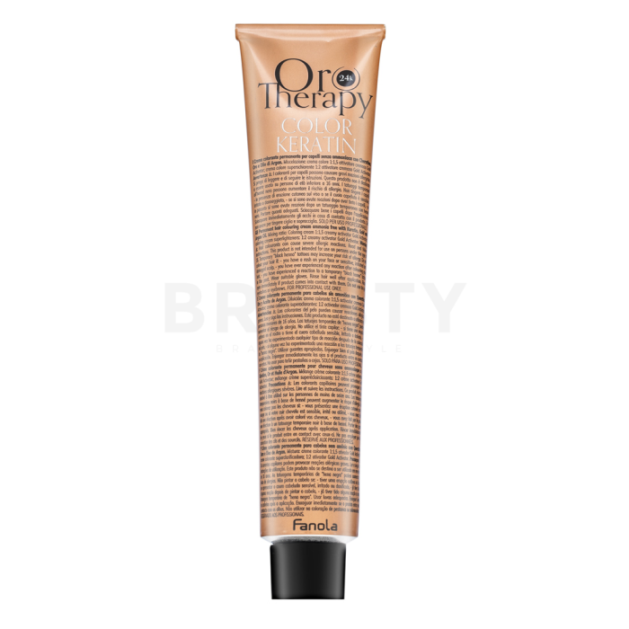 Fanola Oro Therapy Color Keratin Oro Puro Professionelle permanente Haarfarbe 6.46 100 ml