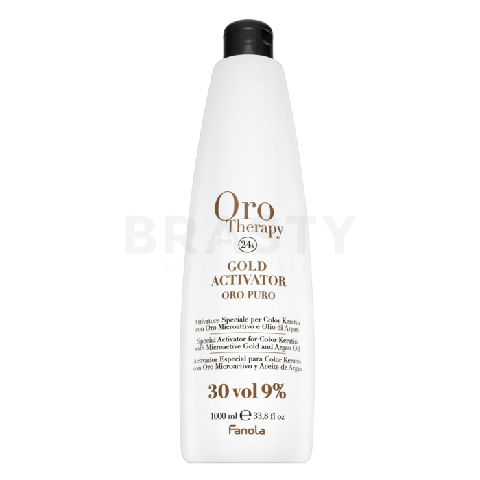 Fanola Oro Therapy 24k Gold Activator Oro Puro emulsie ontwikkelen voor alle haartypes 9% 30 Vol. 1000 ml
