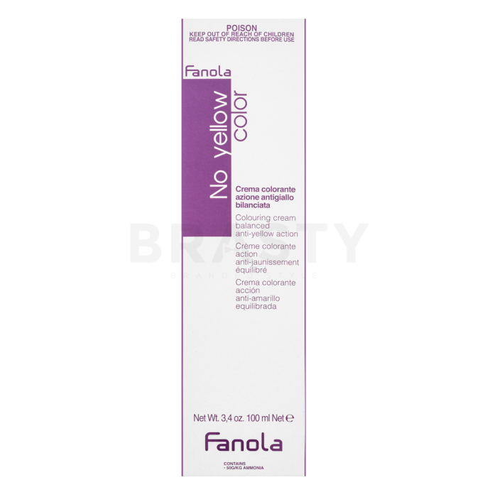 Fanola No Yellow Color Colouring Cream професионална перманентна боя за коса 00 Multilightener 100 ml