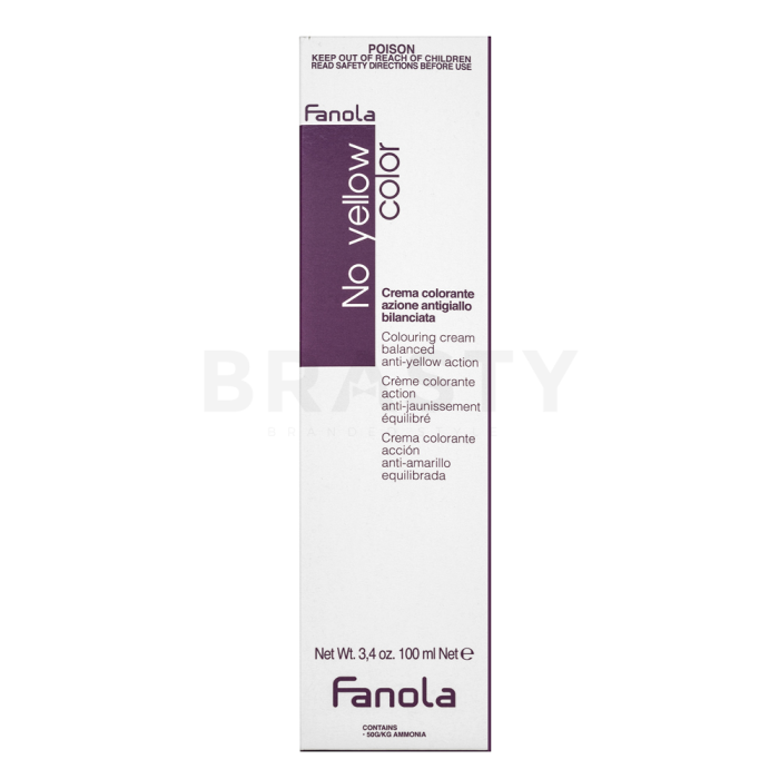 Fanola No Yellow Color Colouring Cream професионална перманентна боя за коса Green 100 ml