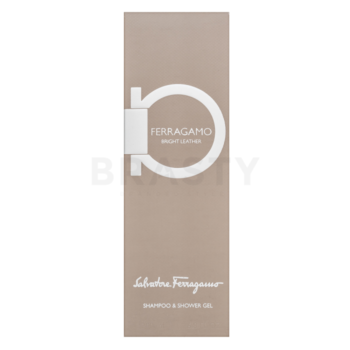 Salvatore Ferragamo Ferragamo Bright Leather gel doccia da uomo 200 ml